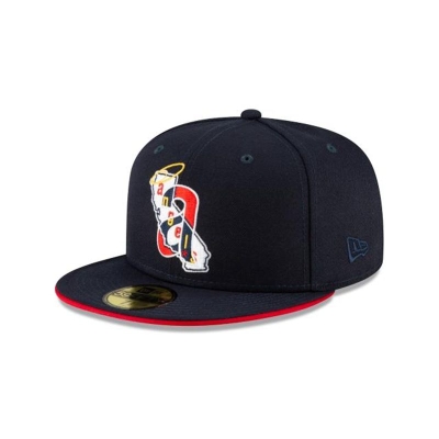 Los Angeles Angels Gorra | New Era MLB Double Logo 59fifty Fitted Cap Mexico - Rojos
